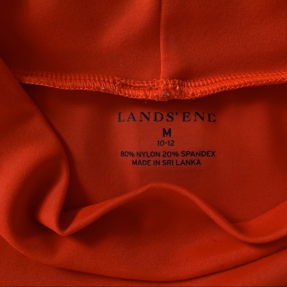 LANDS END Kids Orange UV Protection Sun Shirt EUC - Picture 3 of 3